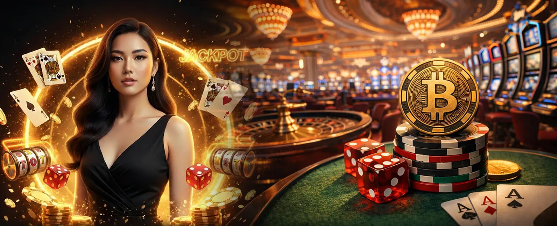 PHFUN 27 Online Casino Hero Banner with gaming elements